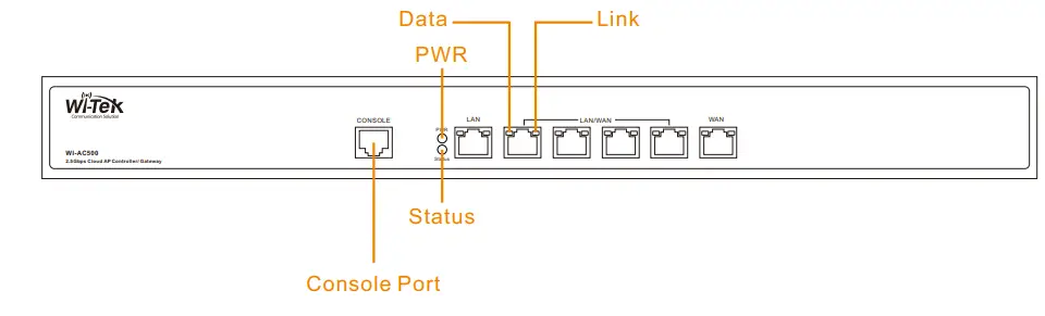 Wi-Tek WI-AC500 Cloud AP Controller - Front Panel