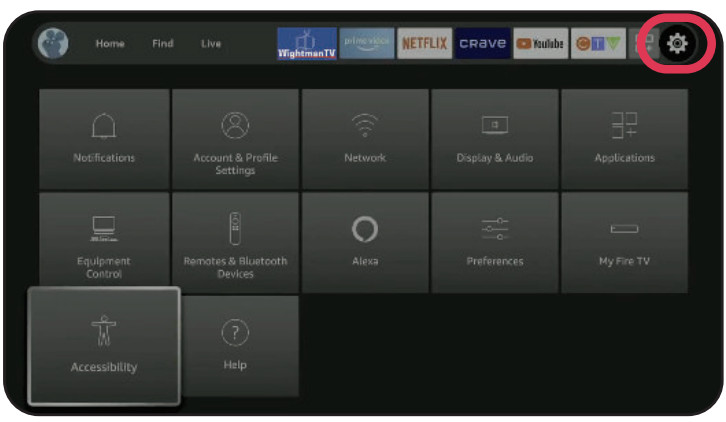 Wightman Fire TV Stick Device -Relevant Settings