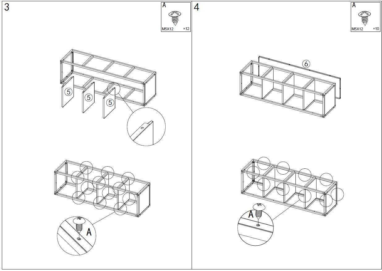 X-Rocker-MESH-TEK-4-Cube-Shelf-FIG-5