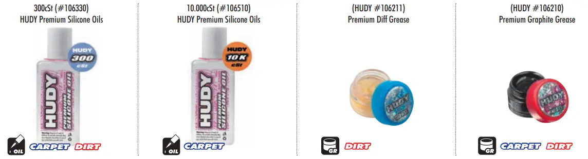 XRAY XB2C 24 RC Car - HUDY Premium Silicone Oils