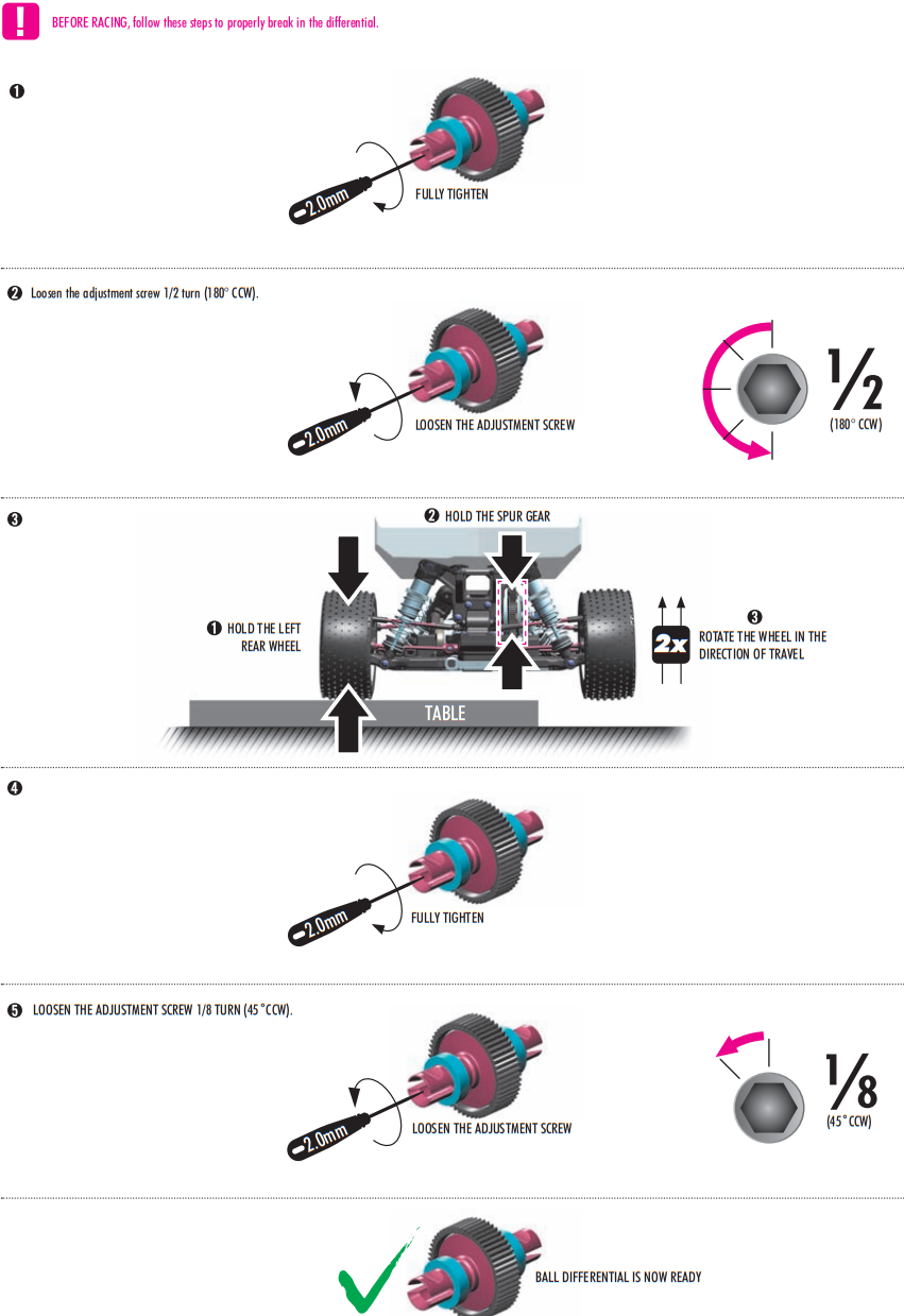 XRAY XB2C 24 RC Car - diff pin11