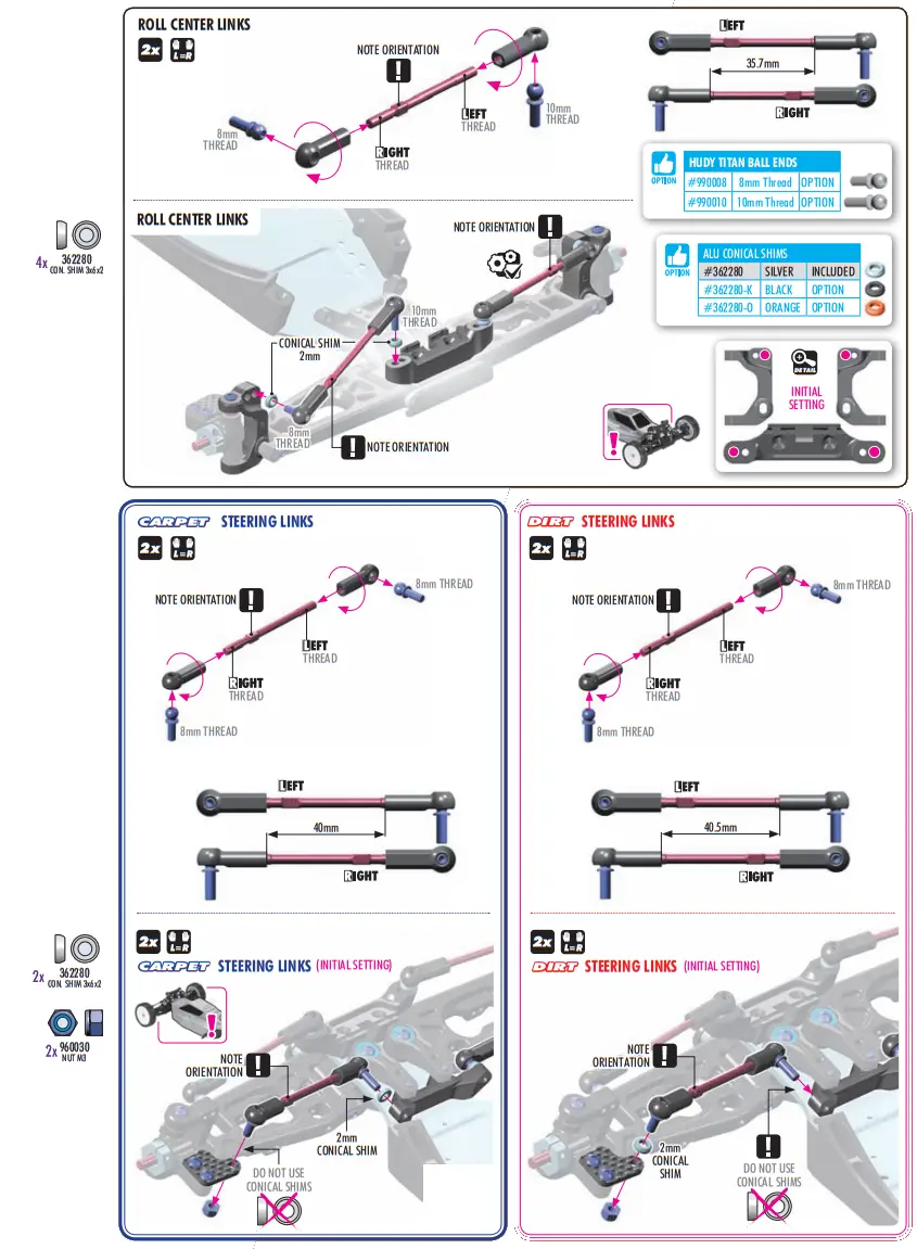XRAY XB2C 24 RC Car - diff pin34