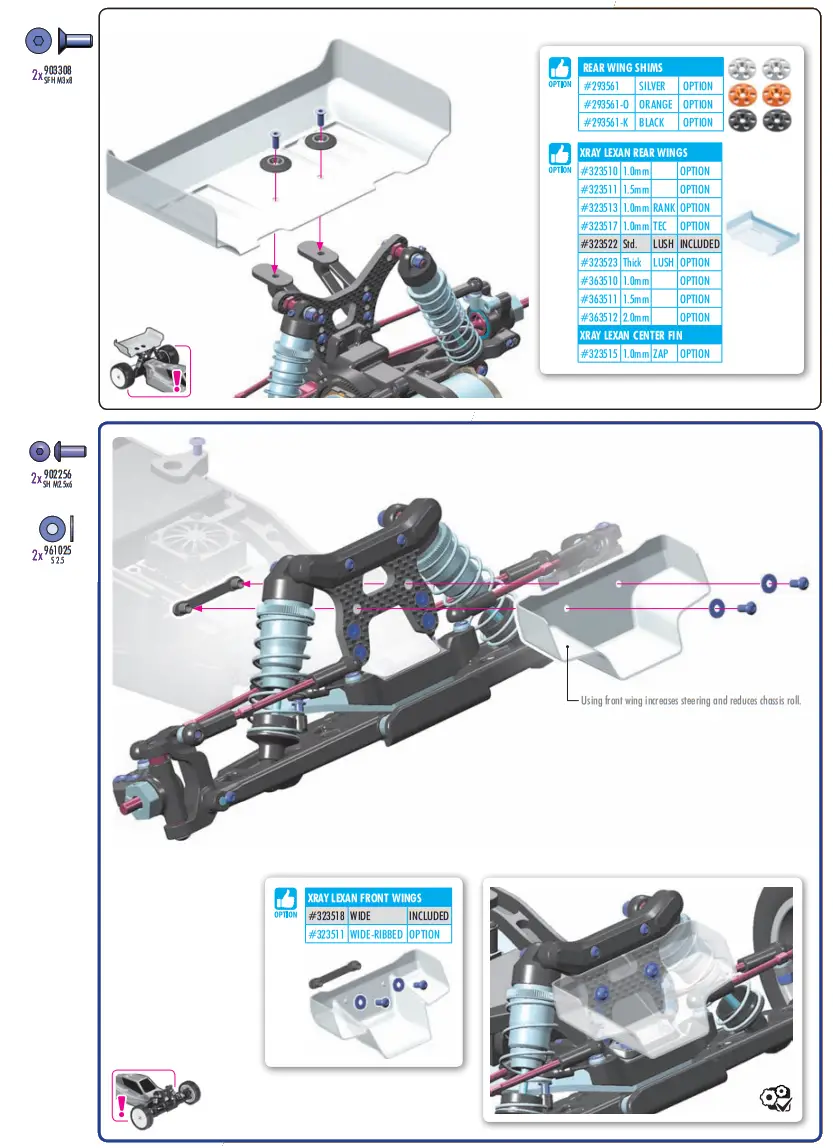 XRAY XB2C 24 RC Car - diff pin51