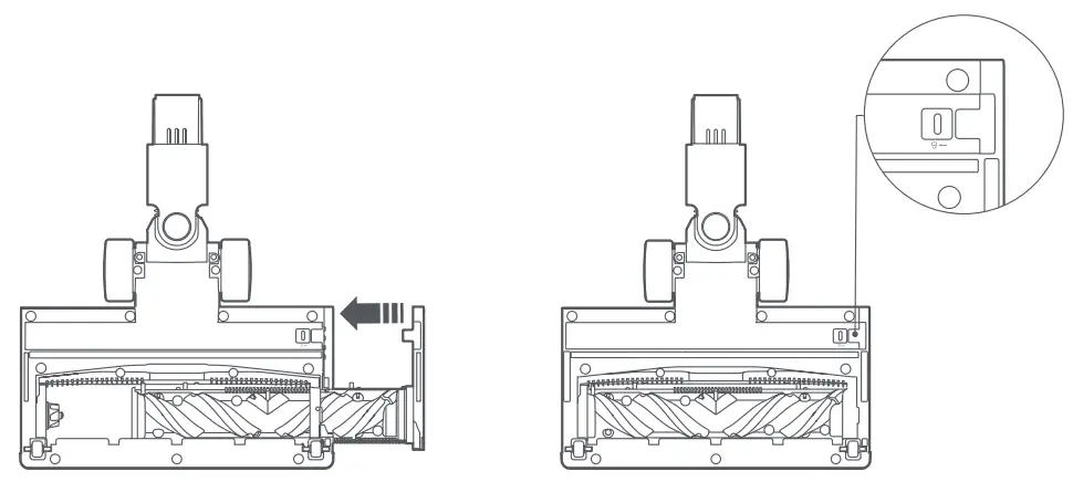 Xiaomi G11 Vacuum Cleaner - roller brush