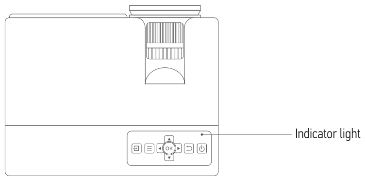 YOWHICK DP01 Series LCD Video Projector - power cable1