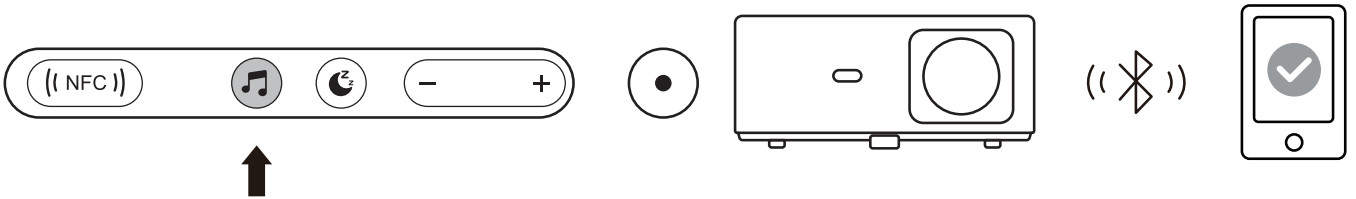 Yaber K2s Smart Projector - Bluetooth Speaker Mode