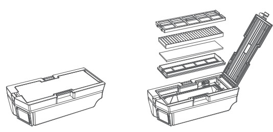 Yunli Digital YUNLI01 Robot Vacuum Cleaner - Fiters