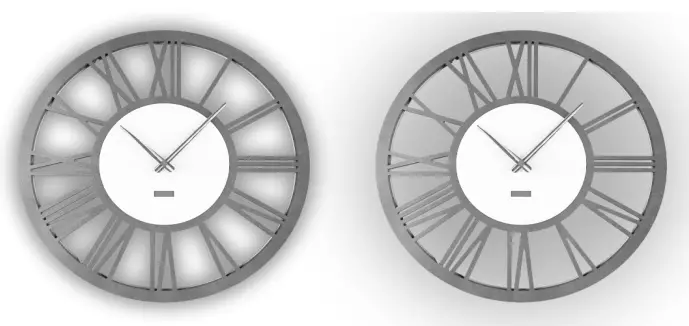 ZEN LED ROMA LEGNA LED Wall Clock - fig 1