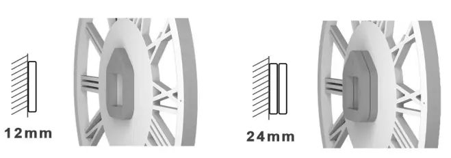 ZEN LED ROMA LEGNA LED Wall Clock - fig