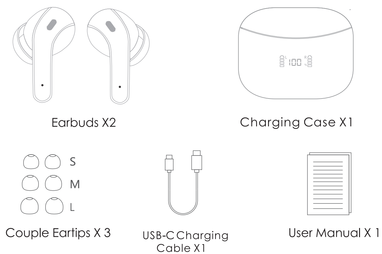 ZINGBIRD X15 Wireless Earbuds Bluetooth Headphones