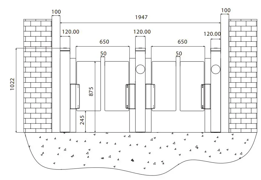 ZKTECO-Mars-S1000-Swing-Barrier-Turnstile-1