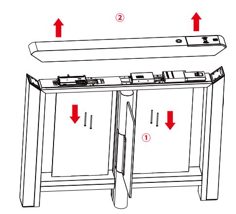 ZKTECO-Mars-S1000-Swing-Barrier-Turnstile-4