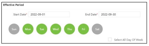 ZKTeco ZKBio Time Powerful Web-Based Time and Attendance Management Software - Effective Period