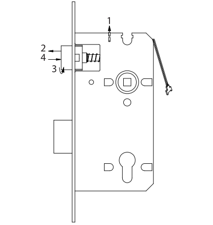 ZKTeco ZL600 European Standard Mortise Lock Case - Figure 6
