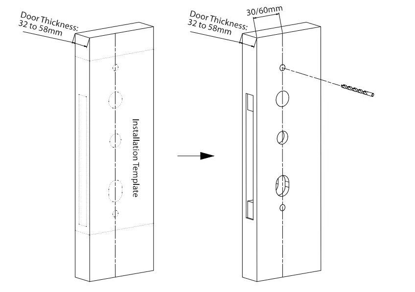 ZKTeco ZL600 European Standard Mortise Lock Case - Figure 7