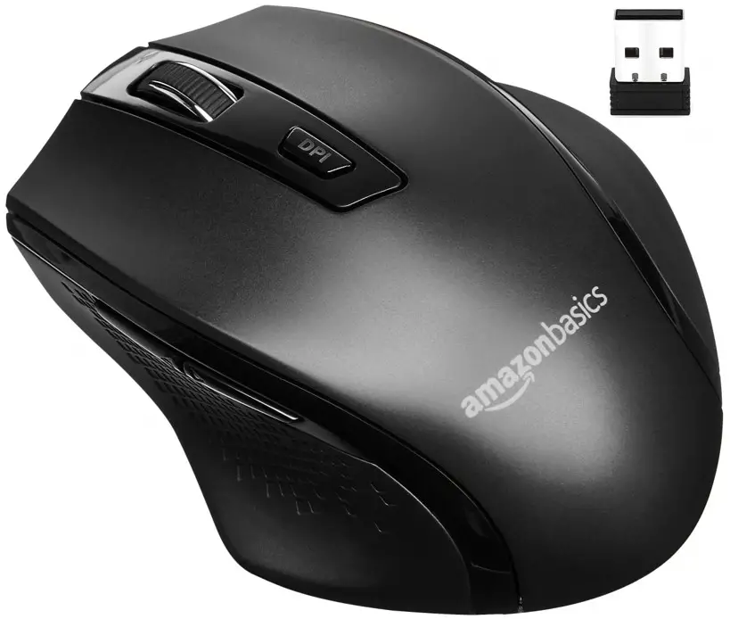 amazon basics B0787D6SGQ Wireless Ergonomic Mouse for PC