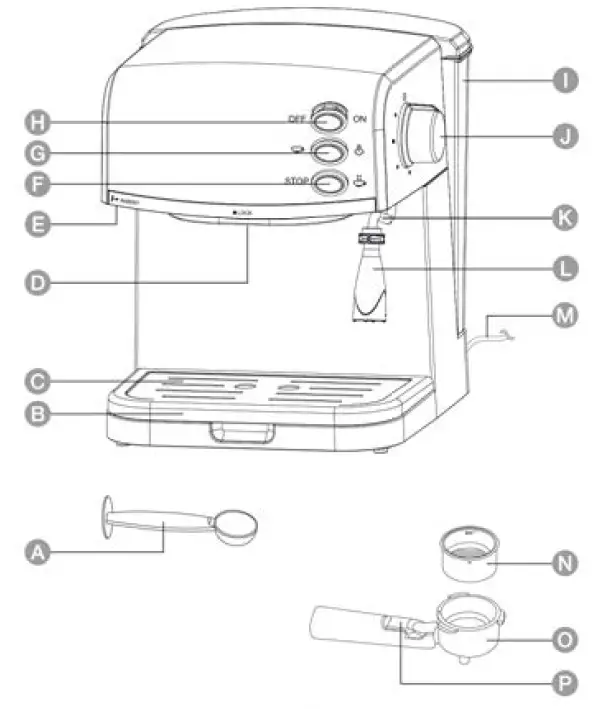 amazon-basics-B07W7M1CWV-Espresso-Machine-and-Milk-fig1