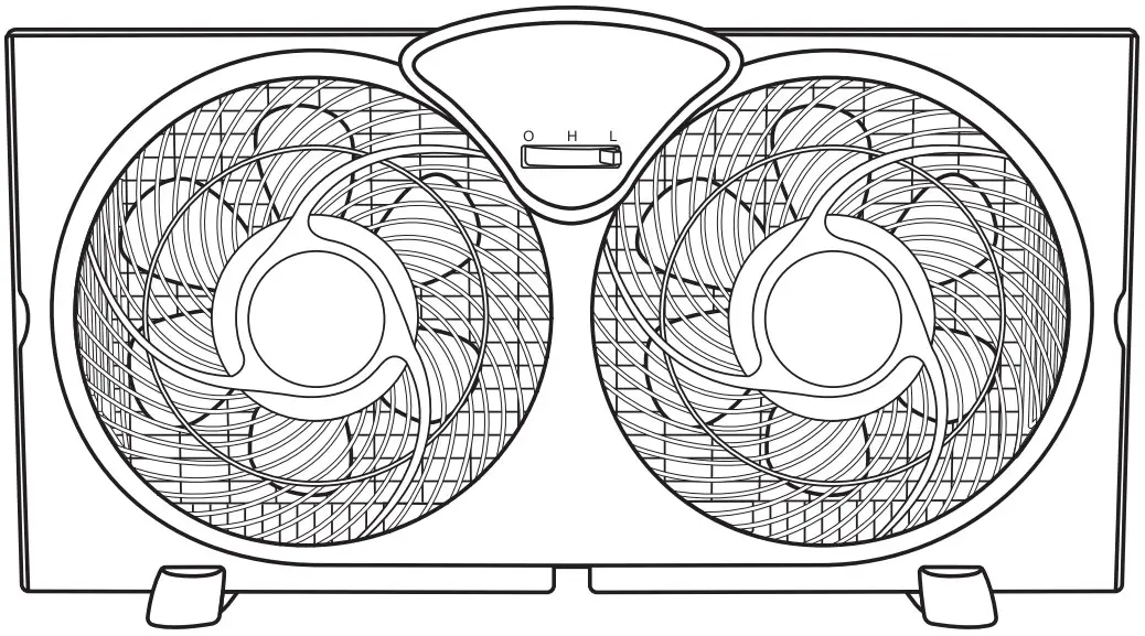 amazon basics B07YJCTXN5 Window Fan with Twin 9 Inch Blade