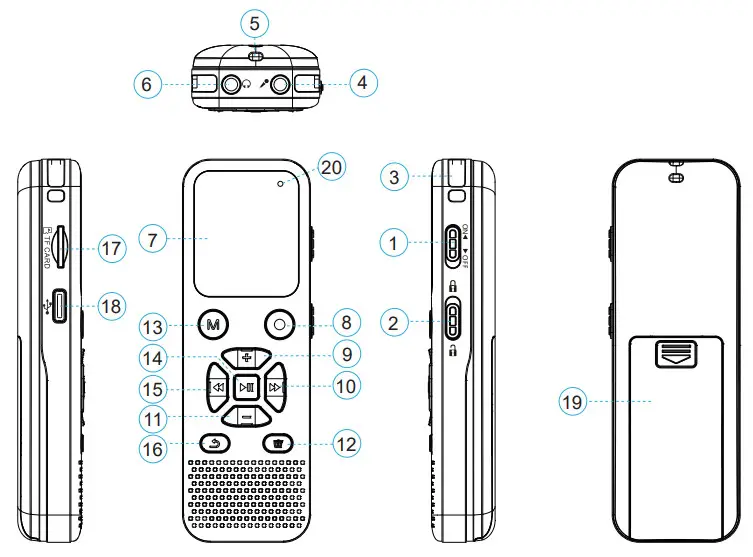 amazon basics L77 Digital Voice Activated Recorder - Product