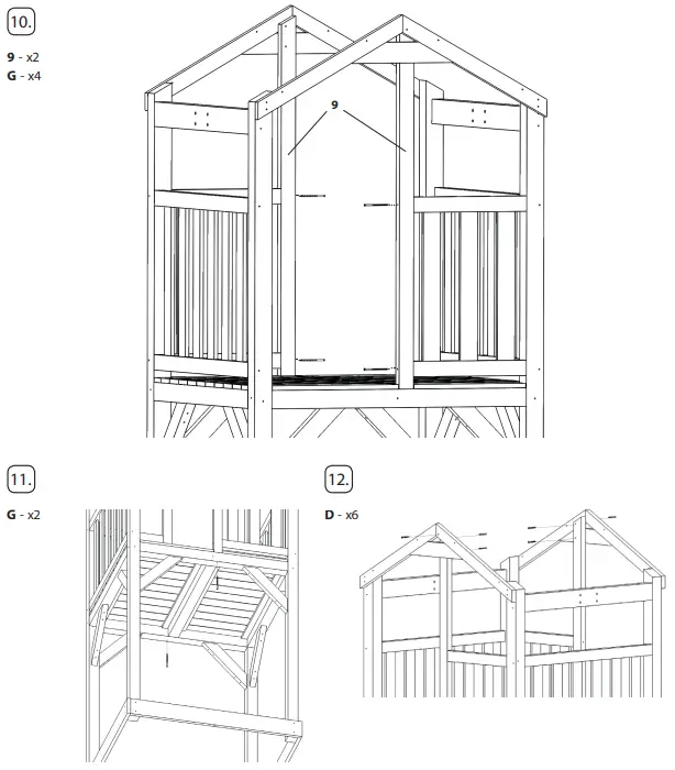 axi A025.120.XX Beach Wooden Tower Swing - ASSEMBLY 3