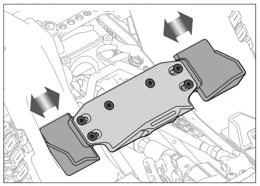 axial AXI03008T1 SCX10 III Jeep CJ-7 - BATTERY TRAY