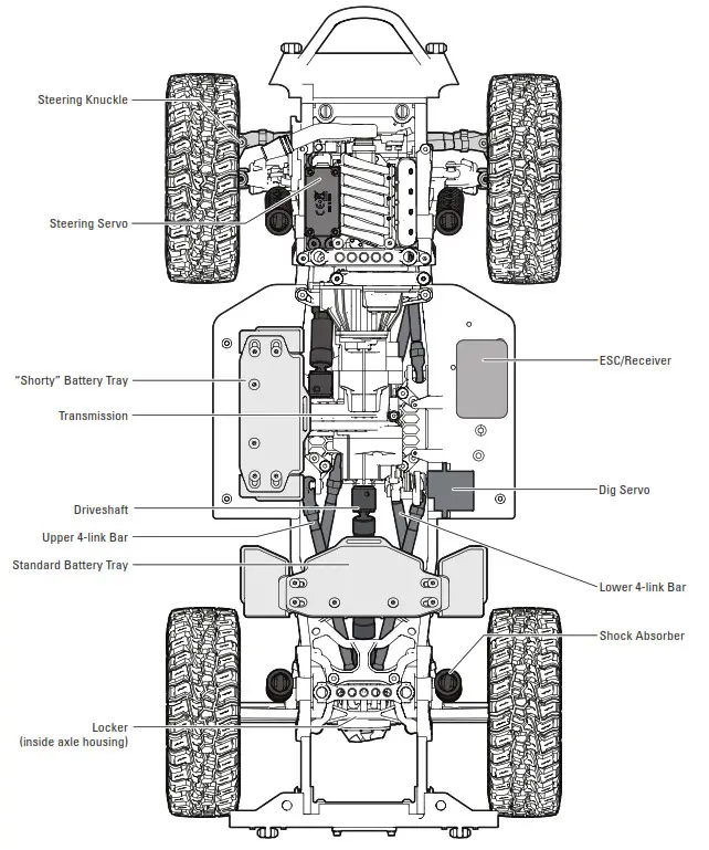 axial AXI03008T1 SCX10 III Jeep CJ-7 - PARTS