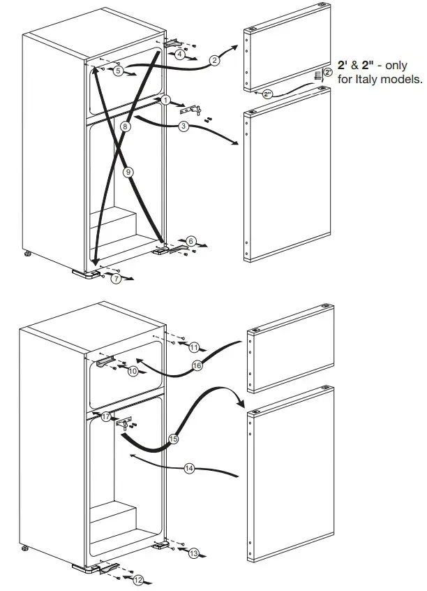 beko BDSA250K4SN Refrigerator - assembly 2