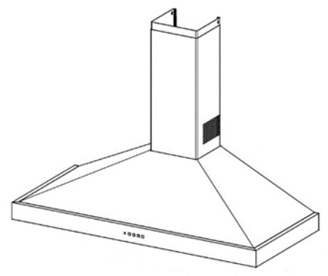 belling COOKCENTRE CHIM 90PYR Farmhouse 100PYR Chimney Cooker Hood