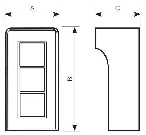 bticino BT12WVKIT Multi Way Door Entry Kits - BACKBOX SIZES