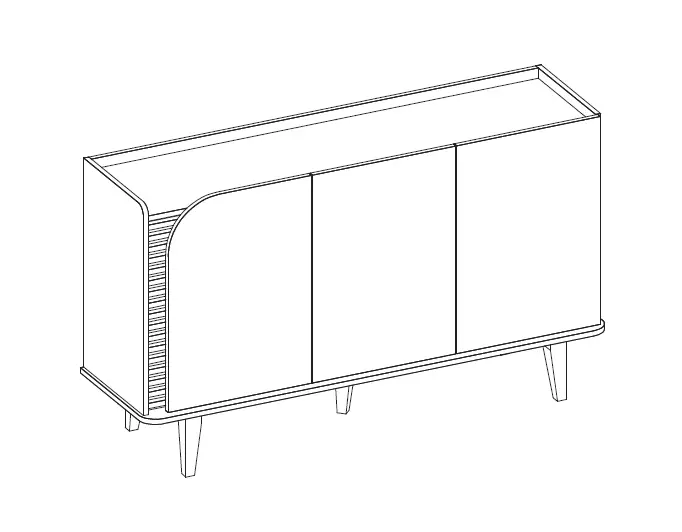 colibri 1.541 Buffet Aparador Jurere