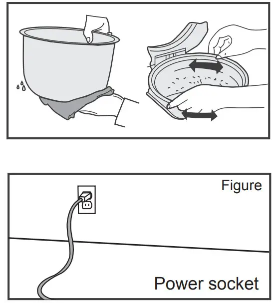comfee MB-FS5077 10 Cup Rice Cooker - cooking pot