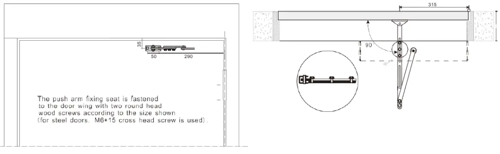 cronte S4A Intelligent Automatic Flat Door System - Setting1