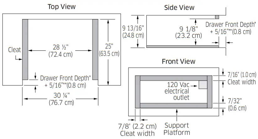 dacor DWR30U900W Warming Drawer - Planning4