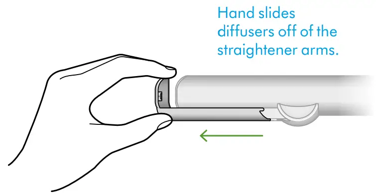 dyson Airstrait Straightener -Hand slides