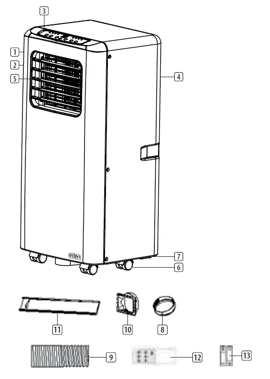 eden ED-7016 Air Conditioner 1