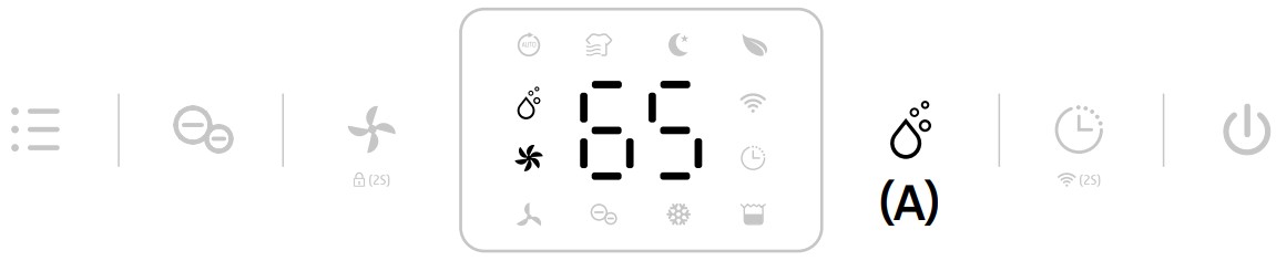 eeese 2568 WiFi Emma Dehumidifier - Manual button
