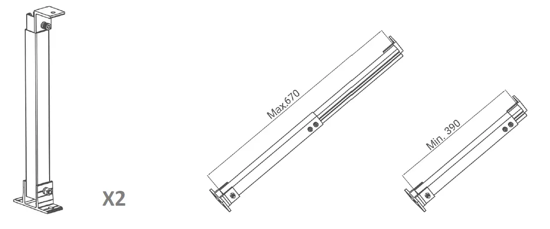 enjoysolar ES-AHV 02 ALU Master Bracket-fig-1