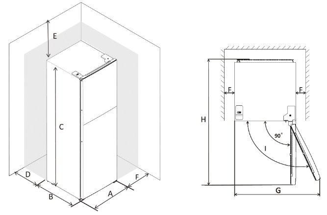 eta 275090000E Refrigerator Fridge Freezer - INSTALLATION 1