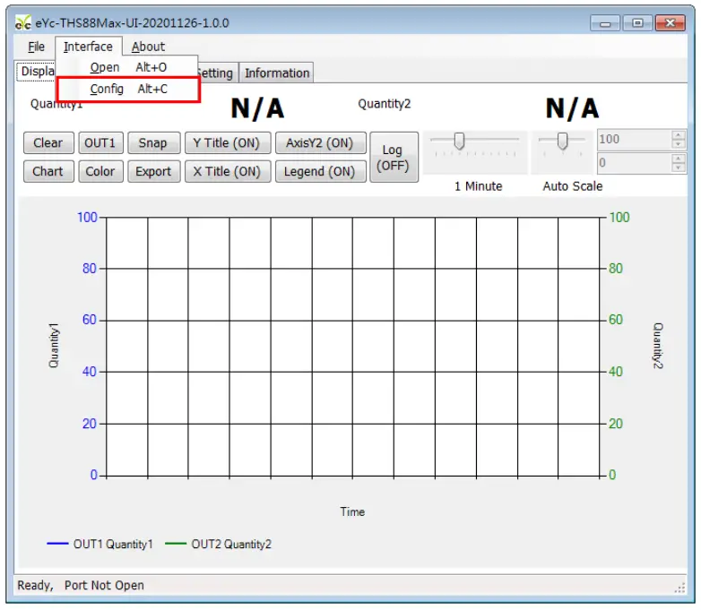 Software and calibration operation step
