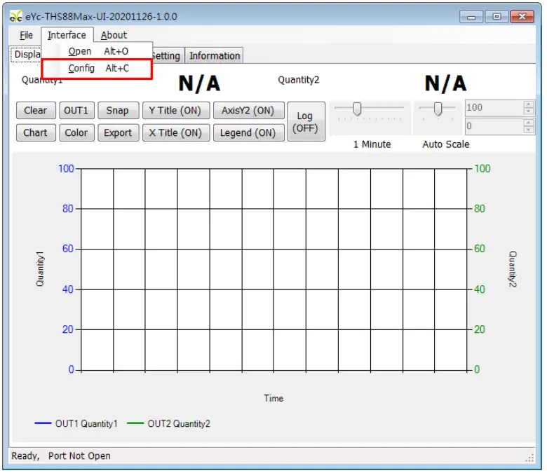 Software and calibration operation step