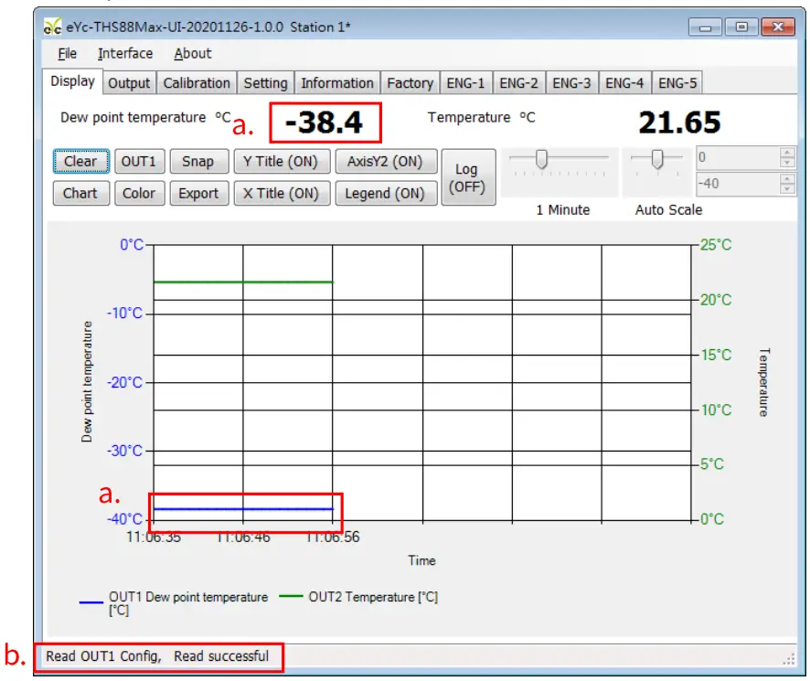 Software and calibration operation step