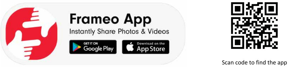 frameo 101F WiFi Digital Photo Frame - Frameo app
