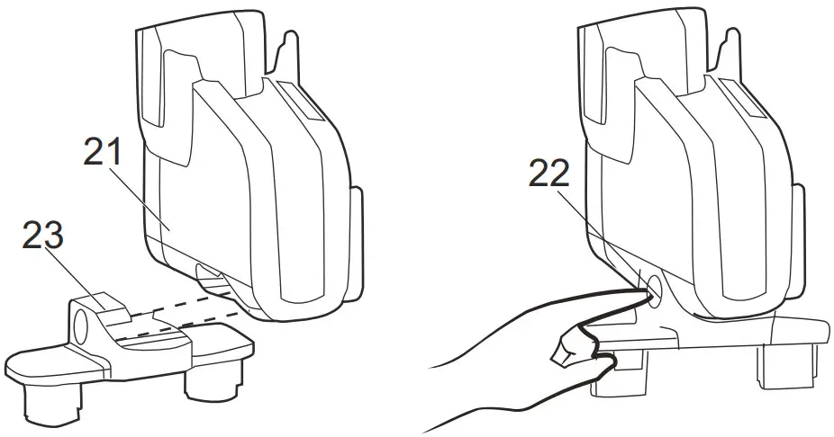 greenworks VUG403 24V Brushless Cordless Stick Vacuum - Accessory Rack