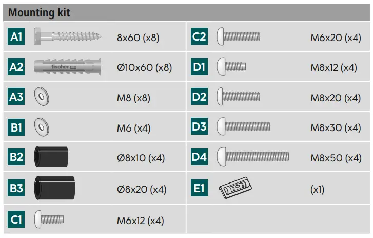 hama 00 220844 TV Wall Bracket - list