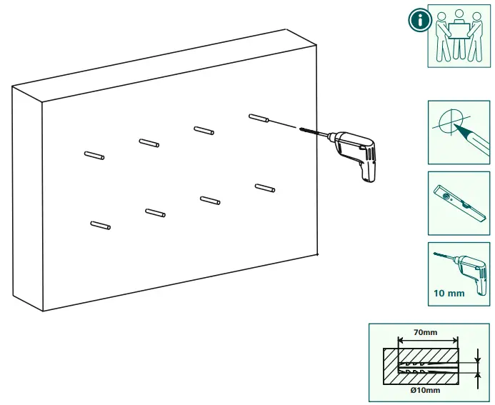 hama 00 220844 TV Wall Bracket - wall