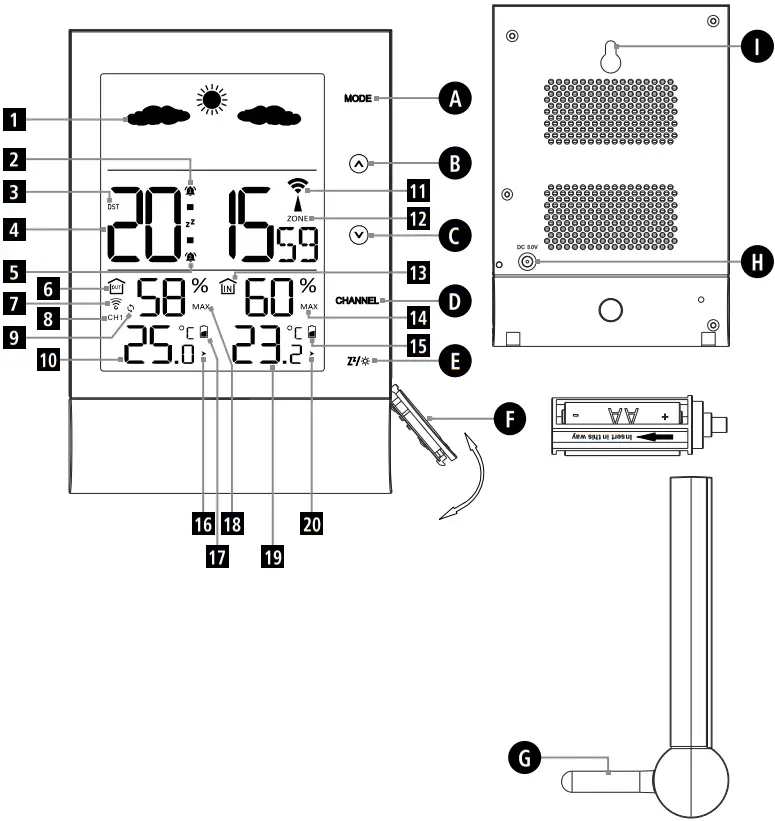 hama 00186417 Weather Station - Figure 1