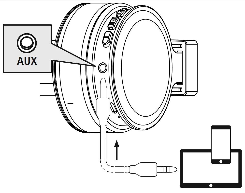 hama Freedom Lit Bluetooth On Ear Headphones - audio cable 1