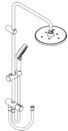 hansgrohe 26272 Series 200 1jet Reno Vernis Blend Shower Pipe -