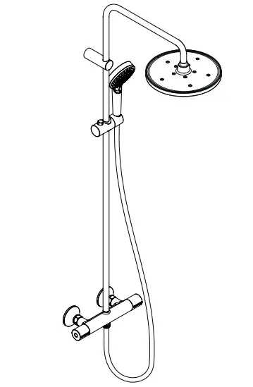 hansgrohe 26276XXX Vernis Blend Showerpipe - Figrue 2