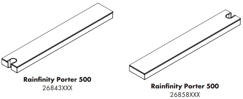 hansgrohe 26843XXX Rainfinity Wall Connection with Shower Holder - parts
